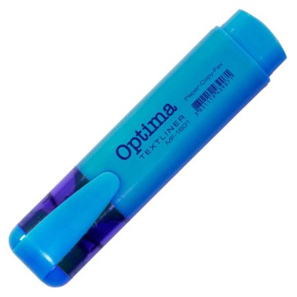 OPTIMA TEXT MARKER FLUO PLAVI