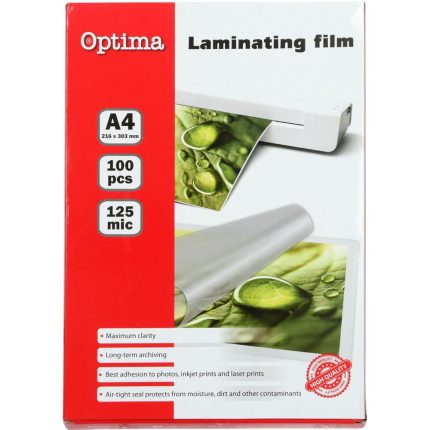 OPTIMA FOLIJA ZA PLAST. A4 125mic 100/1