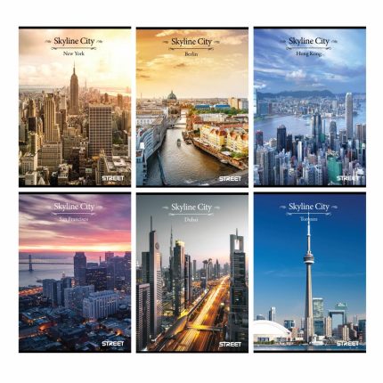 SKYLINE CITY SVESKA A4/54/PRAZNA 80G