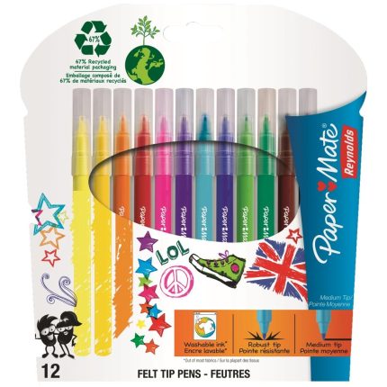 PAPERMATE flomasteri MEDIUM TIP 1/12