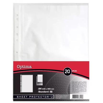 FOLIJA U CLEAR 40MIC A4+ 20/1 OPTIMA
