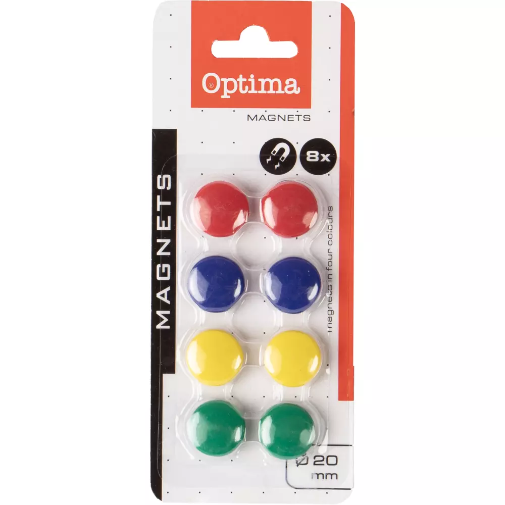 MAGNETI ZA BELU TABLU 20mm 8/1 OPTIMA MAGNETI ZA BELU TABLU 20mm 8/1 OPTIMA