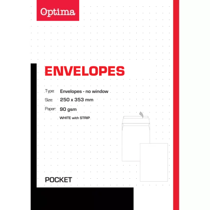 OPTIMA KOVERTA 25*35 B4 COMPETITOR 90gr