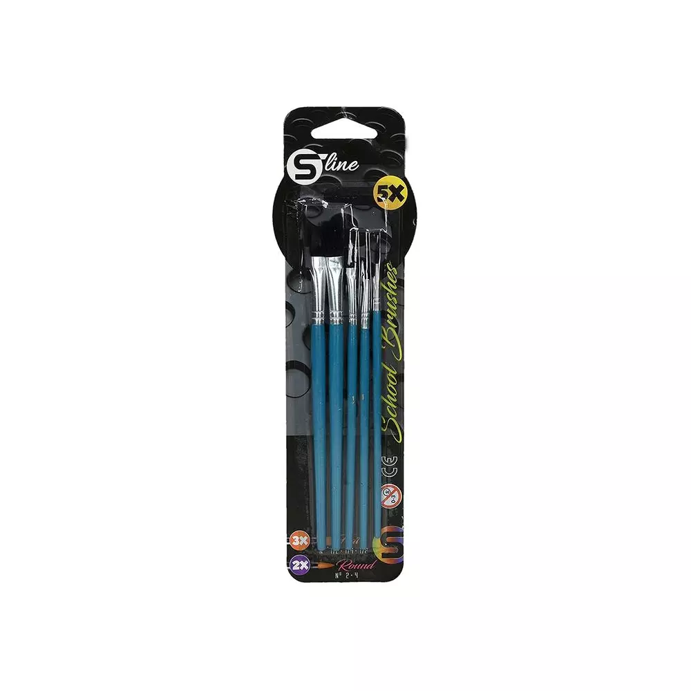 S-LINE ČETKICE 2 OGRUGLE+3 RAVNE 5/1 BL S-LINE ČETKICE 2 OGRUGLE+3 RAVNE 5/1 BL