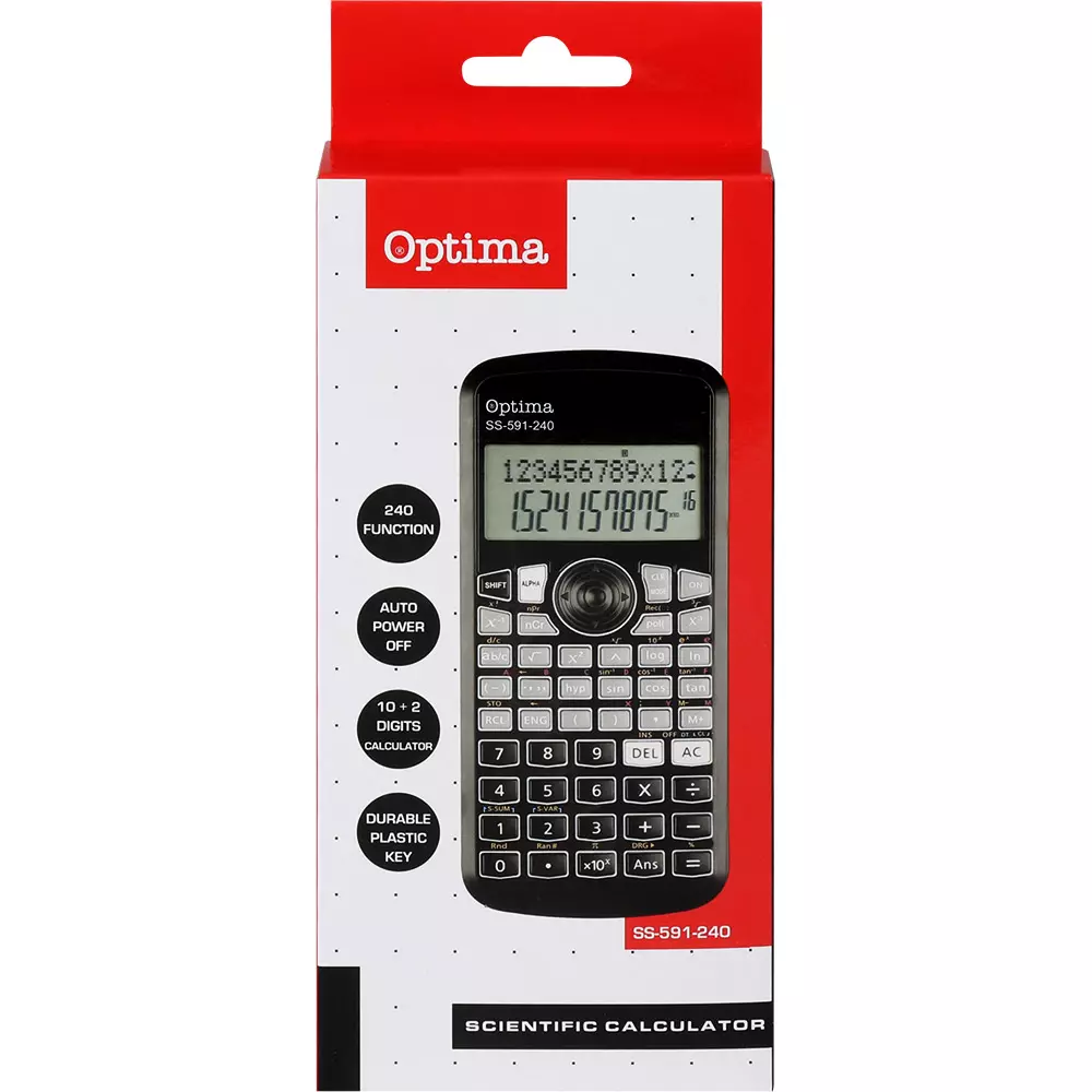 OPTIMA KALKULATOR SS-591, 240 FUNKCIJA OPTIMA KALKULATOR SS-591, 240 FUNKCIJA