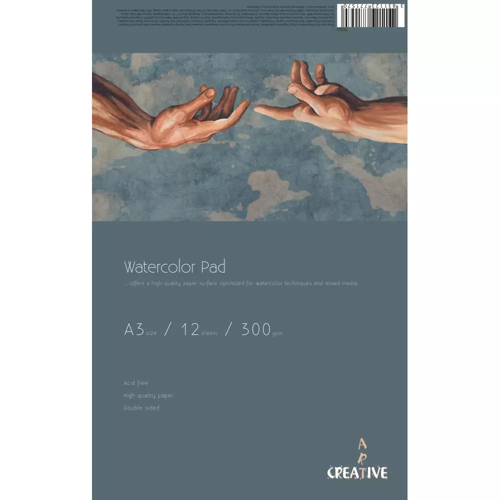 CREATIVEART BLOK AKVAREL A3 12L 300G CREATIVEART BLOK AKVAREL A3 12L 300G