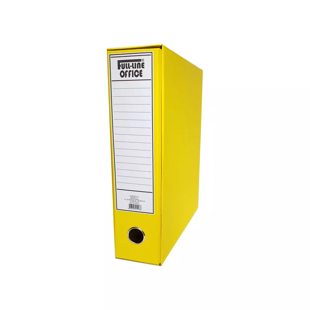 FULL LINE REGISTRATOR A4 8CM ŽUTI FULL LINE REGISTRATOR A4 8CM ŽUTI