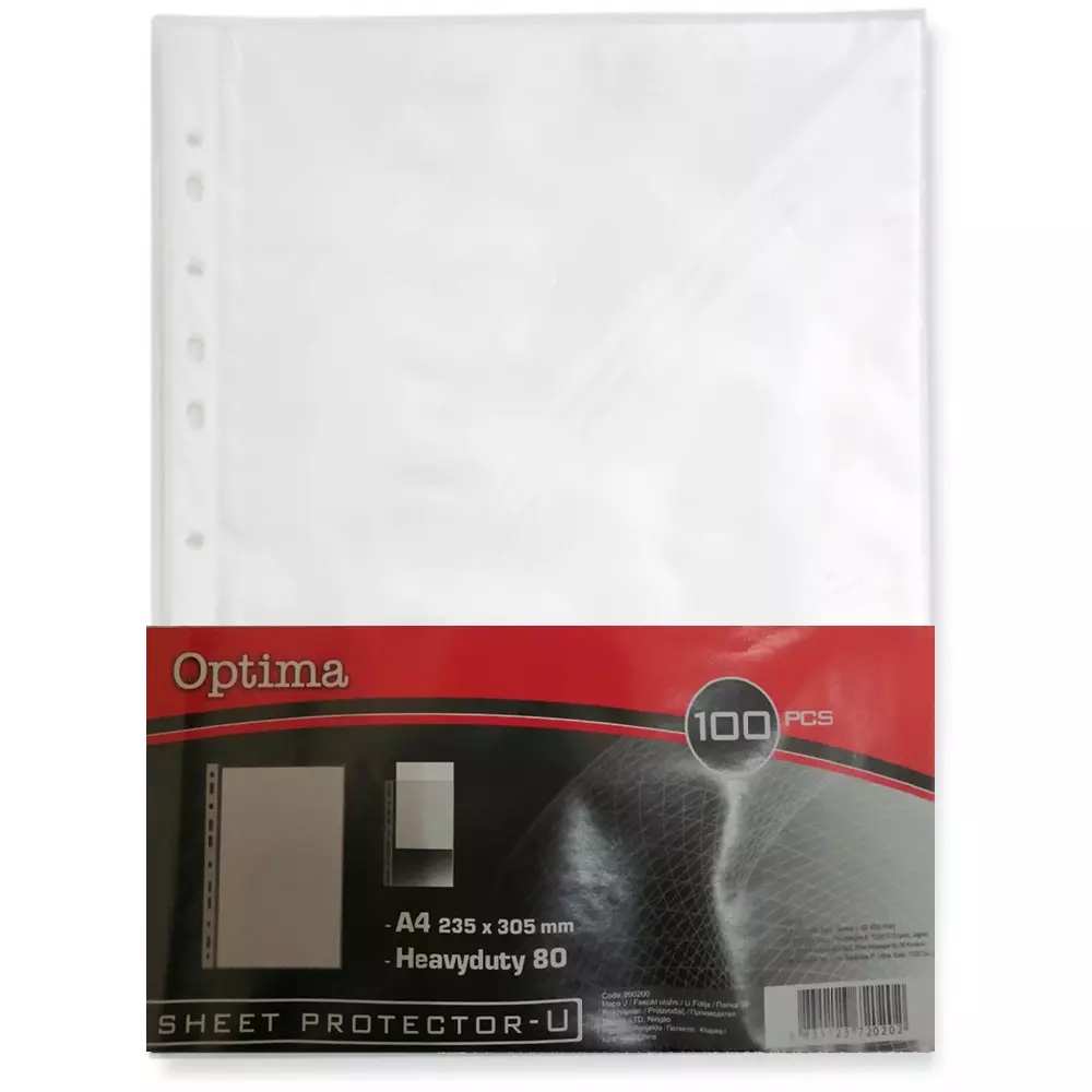FOLIJA CLEAR A4 U OPTIMA STANDARD 40 FOLIJA CLEAR A4 U OPTIMA STANDARD 40