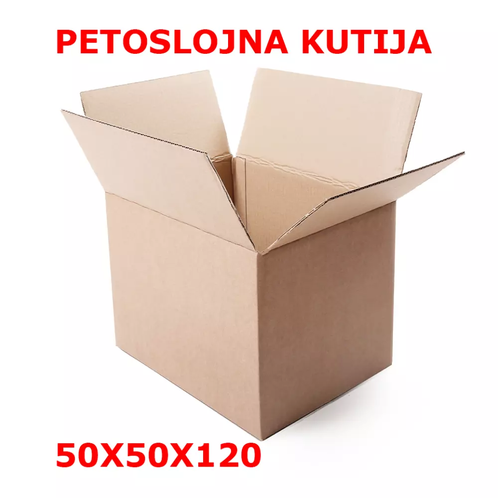 KUTIJA KARTONSKA PETOSLOJNA 50X50X120 KUTIJA KARTONSKA PETOSLOJNA 50X50X120
