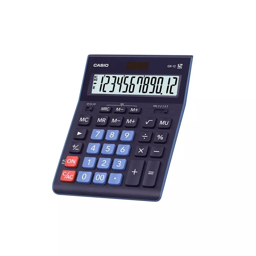 CASIO stoni kalkulator GR12 plavi* CASIO stoni kalkulator GR12 plavi*