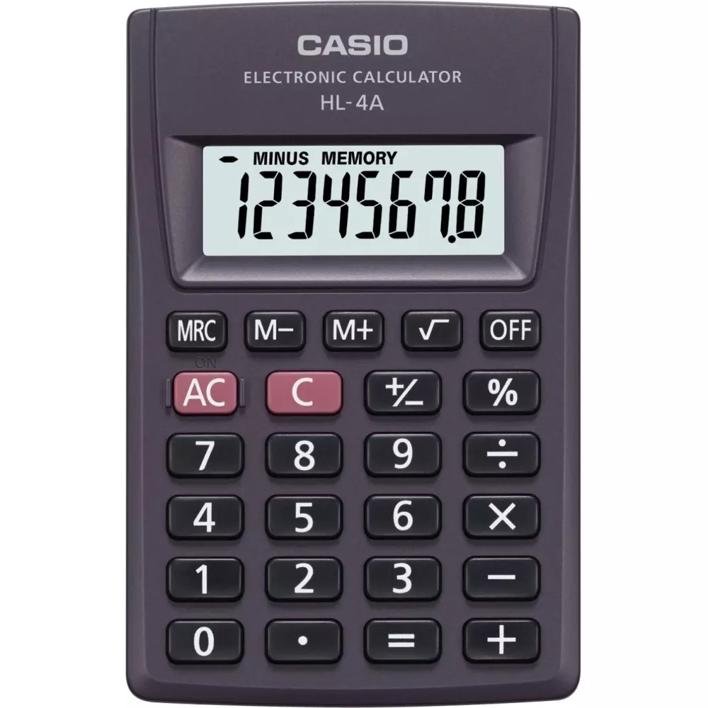 CASIO dzepni kalkulator HL 4A CASIO dzepni kalkulator HL 4A