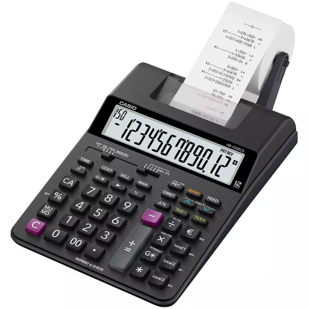 CASIO računska maš. HR-150RCE + kabl CASIO računska maš. HR-150RCE + kabl