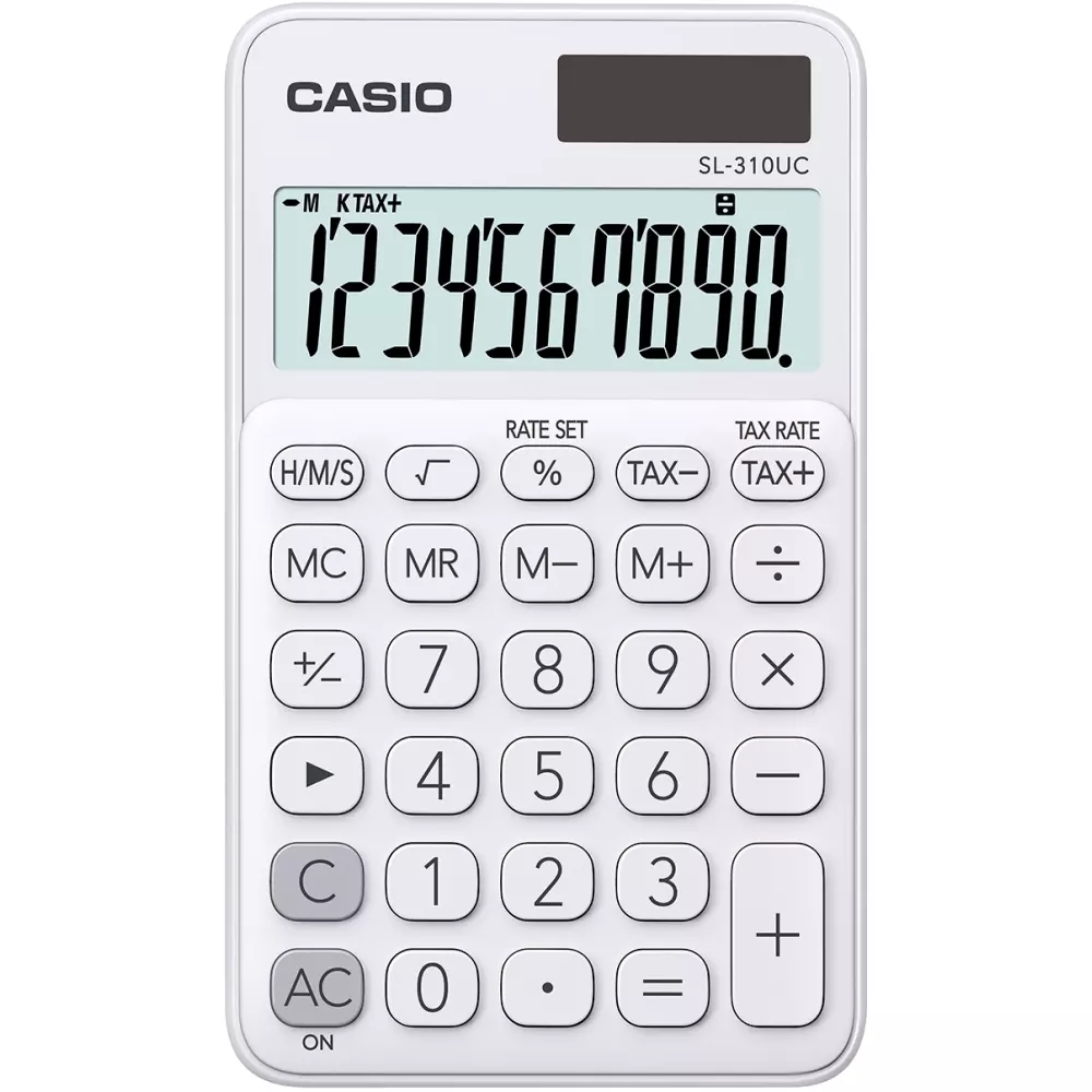 CASIO dzepni kalkulator SL 310 bela CASIO dzepni kalkulator SL 310 bela