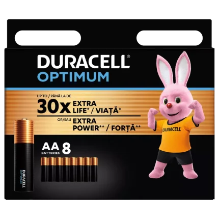 DURACELL Optimum baterija AA 8kom