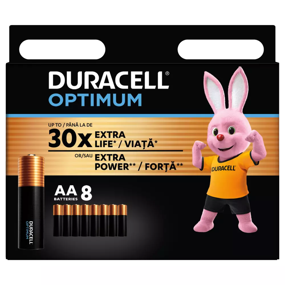 DURACELL Optimum baterija AA 8kom DURACELL Optimum baterija AA 8kom