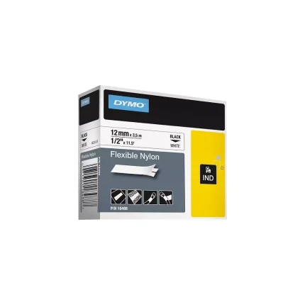 DYMO traka IND Flex 24mmx3.5m, crna/belo