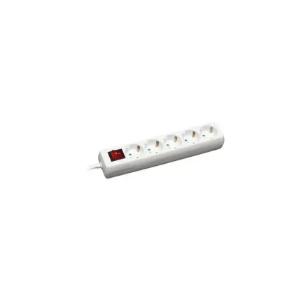 PRODUŽNI kabl COMMEL 5ut 5m sklopka beli