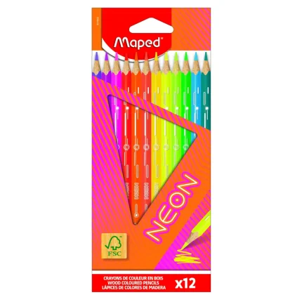 MAPED drvene bojice NEON 1/12
