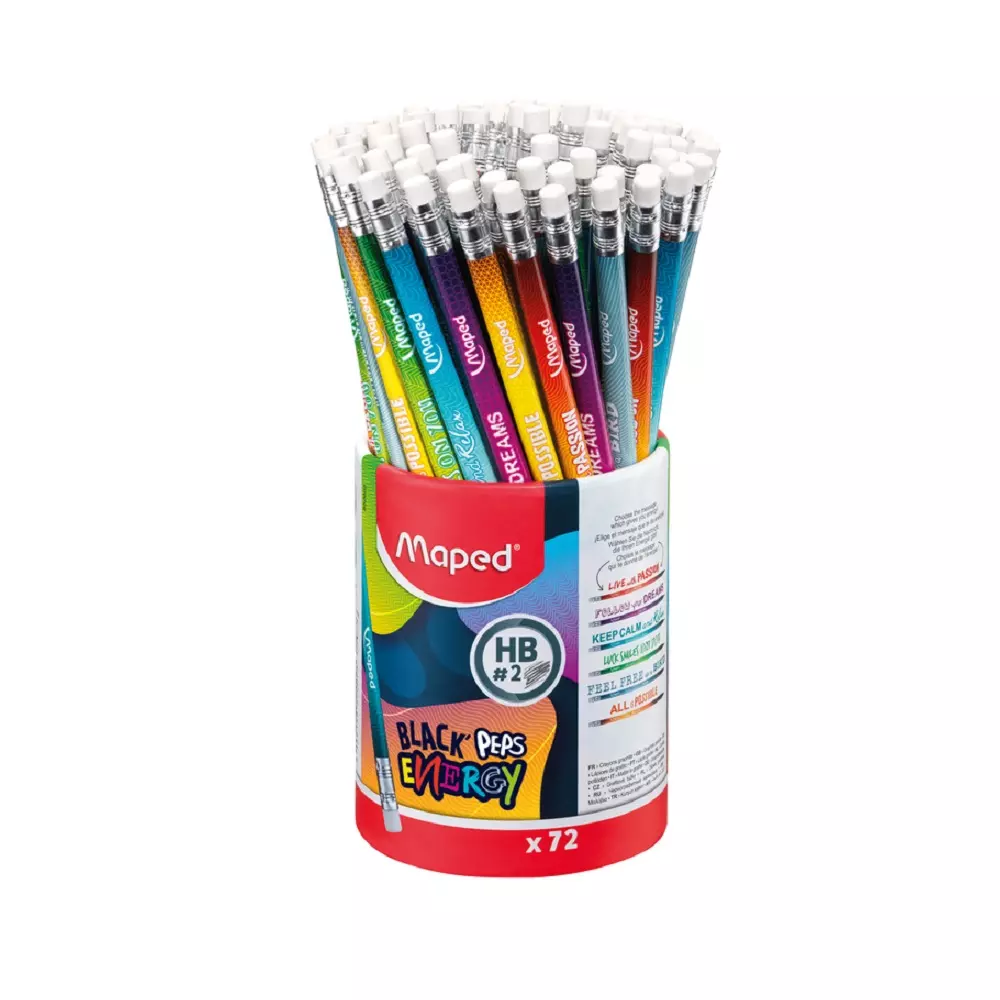 MAPED grafitna olovka ENERGY sa gum 1/72 MAPED grafitna olovka ENERGY sa gum 1/72