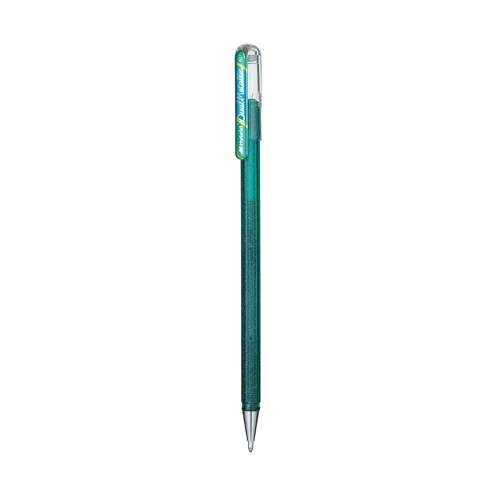 PENTEL Gel olovka Dual Metalic zelena PENTEL Gel olovka Dual Metalic zelena