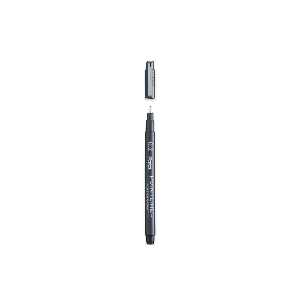 PENTEL fineliner POINTLINER crni 0,2 PENTEL fineliner POINTLINER crni 0,2