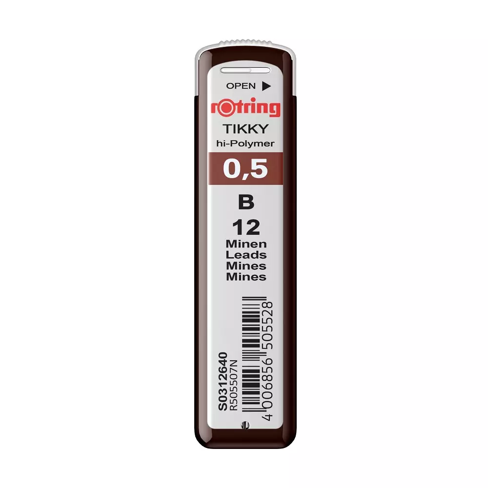ROTRING mine za patent olovku 0.5 B ROTRING mine za patent olovku 0.5 B